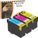 D&C 6x 604XL Cartouches d'encre Compatibles avec Epson Expression Home & Workforce