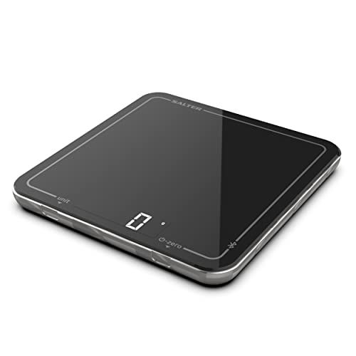 Salter 1193 BKDR Bluetooth Electronic Kitchen Scale, Cook Pro, 10 kg