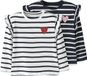 NAME IT NMFTOVELINA 2P LS NREG TOP PB NOOS Meisjes Lange mouwen shirts Katoen Gestreept Donkerblauw/Rosa/Karmijnrood/Wit