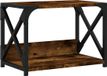vidaXL Imprimante stander - 44x26x31,5 cm - Hout bewerkt - Eiken gerookt kleur