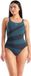 Arena Dames badpak met open rug Isabella - Maat 38 - Mangrove-night grey
