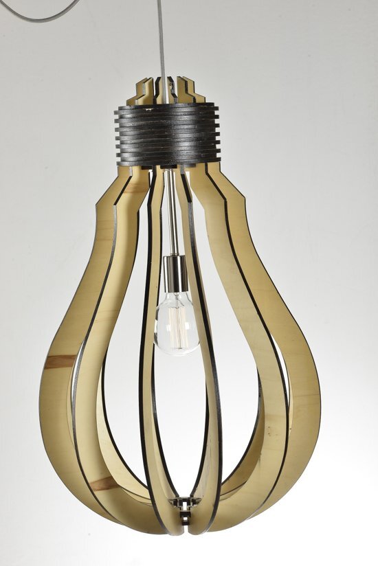 Chericoni Verlichting Chericoni hanglamp Lampadina - hout - 30 cm