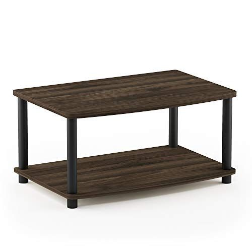 Furinno Toolless TV Stands, Hout, Columbia Walnoot/Zwart, one size