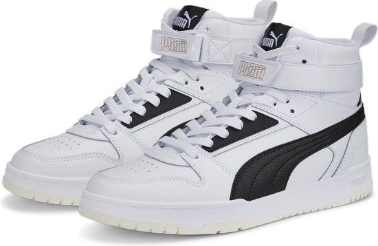 PUMA RBD Game Unisex Sneakers - Wit/Zwart/Goud