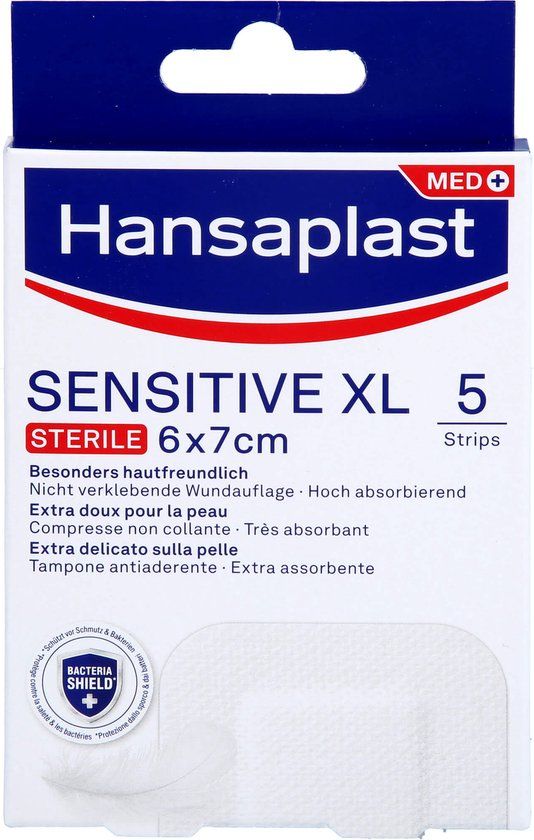 Hansaplast Wundverband Steril Sensitive 6x7cm, 5 St. Pflaster