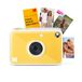 Kodak Printomatic+ Direct-Print Digitale Camera 10MP met RGB LED, print kleurenfoto’s op Zink 2x3” fotopapier – Geel