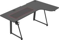 VDD Gaming Bureau d'angle en forme de L 160 cm x 60 cm Noir