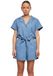 Urban Classics Dames Ladies Light Denim Resort Jumpsuit, Skyblue Washed, XS