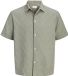 JACK & JONES Resort overhemd Loose Fit korte mouw katoen effen Vetiver 1 M