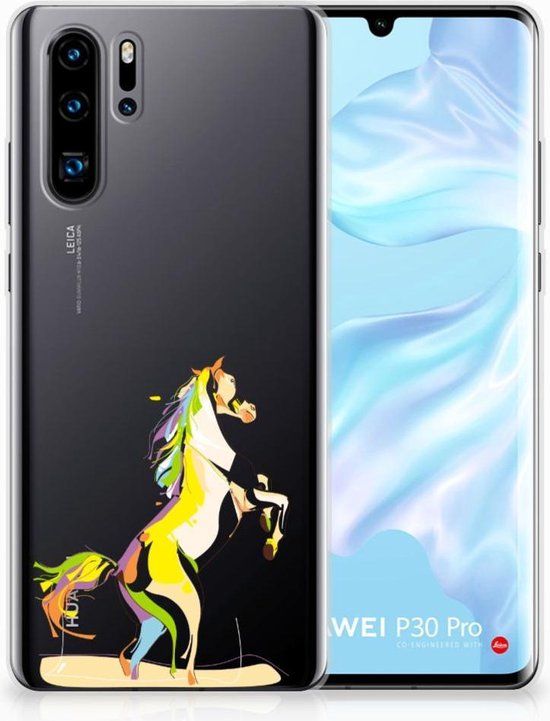 B2Ctelecom Huawei P30 Pro Uniek TPU Hoesje Horse Color