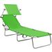 Maison Exclusive - Fauteuil pliant avec auvent, acier, vert pomme
