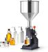 OEM Handbediende pasteivulmachine met slang, 5-100 ml, van staal, geschikt voor diverse vloeistoffen zoals melk, water, sappen en oliën