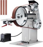 Merkloos / Sans marque JLD Bandschuurmachine, 72 X 2 Inch Bandpolijstmachine met Variabele Snelheid met Vfd, 1500 W Messenslijper met 3 Slijpvormen