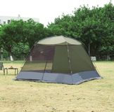 pro.tec Paviljoen Beekdaelen met klamboe 305x305x213 cm groen en grijs
