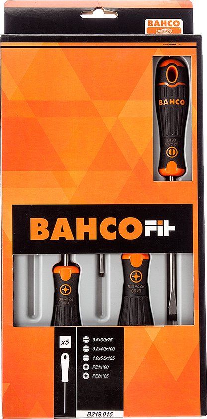 BAHCO FIT Schroevendraaierset, 5-delig