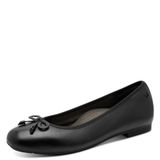 Tamaris Comfort Ballerina's Zwart Leer Dames Maat 38