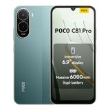 XIAOMI POCO C81 Pro Smartphone 4+256GB Groen 6.9 Display | 6000mAh, 120Hz Verversingssnelheid, 13MP AI Dual Camera's, Xiaomi HyperOS 3, Snelle UFS 2.2 Opslag, 1 Jaar Extra Garantie