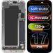MP Touchscreen Display compatibel met Apple iPhone 17 Pro, met Frame, Soft OLED FHD 120Hz IC Verplaatsbaar Versie, Zwart