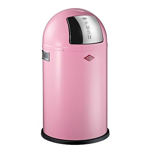 Wesco Pushboy Junior Afvalemmer - 22 l - Pink