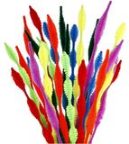 Sans marque Fil chenille couleurs ondulé 30 cm 56 x pièces