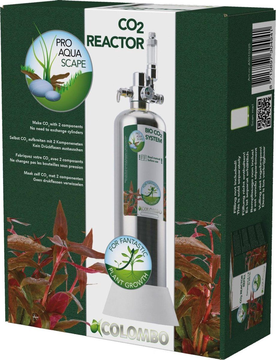 SuperFish Colombo Co2 reactorset 2,3 liter - Maak zelf Co2 gas voor je aquarium