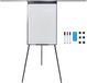 Merkloos Relaxdays Flipover Whiteboard - Hoogte Verstelbaar - 100x70 cm - Zwart