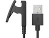 DrPhone Chargeur - Câble de chargement USB - Câble de recharge - Convient pour Garmin Forerunner 645 Music/630/235/230/35/30/735XT/Approach G10/S20/ Garmin Lily / Vivomove HR - Noir