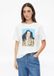 s.Oliver T-Shirt Wit Katoen Ronde Hals Korte Mouw Aansluitend Vrouwen Maat 46