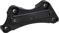 Moto et scooter Guidon Collier de serrage - Riser de guidon supérieur - Empêche le glissement - Aluminium billette CNC - 1 pouce de diamètre - Noir