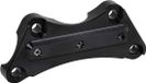 Moto et scooter Guidon Collier de serrage - Riser de guidon supérieur - Empêche le glissement - Aluminium billette CNC - 1 pouce de diamètre - Noir