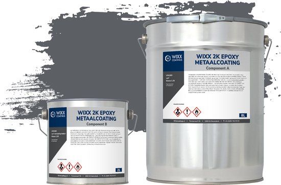 Wixx 2K Epoxy Metaalcoating - RAL 7015 Leigrijs - 10L