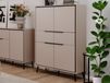 ANOLARO Commode haute 4 portes sable