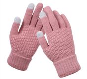 Go Go Gadget Gebreide handschoenen - touchscreen - one size - licht roze
