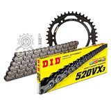 Kettingset DID Kettingset staal 520VX3 / 110 eindeloos voor Suzuki DR S SH SE 350 cc bj. 1994-1995