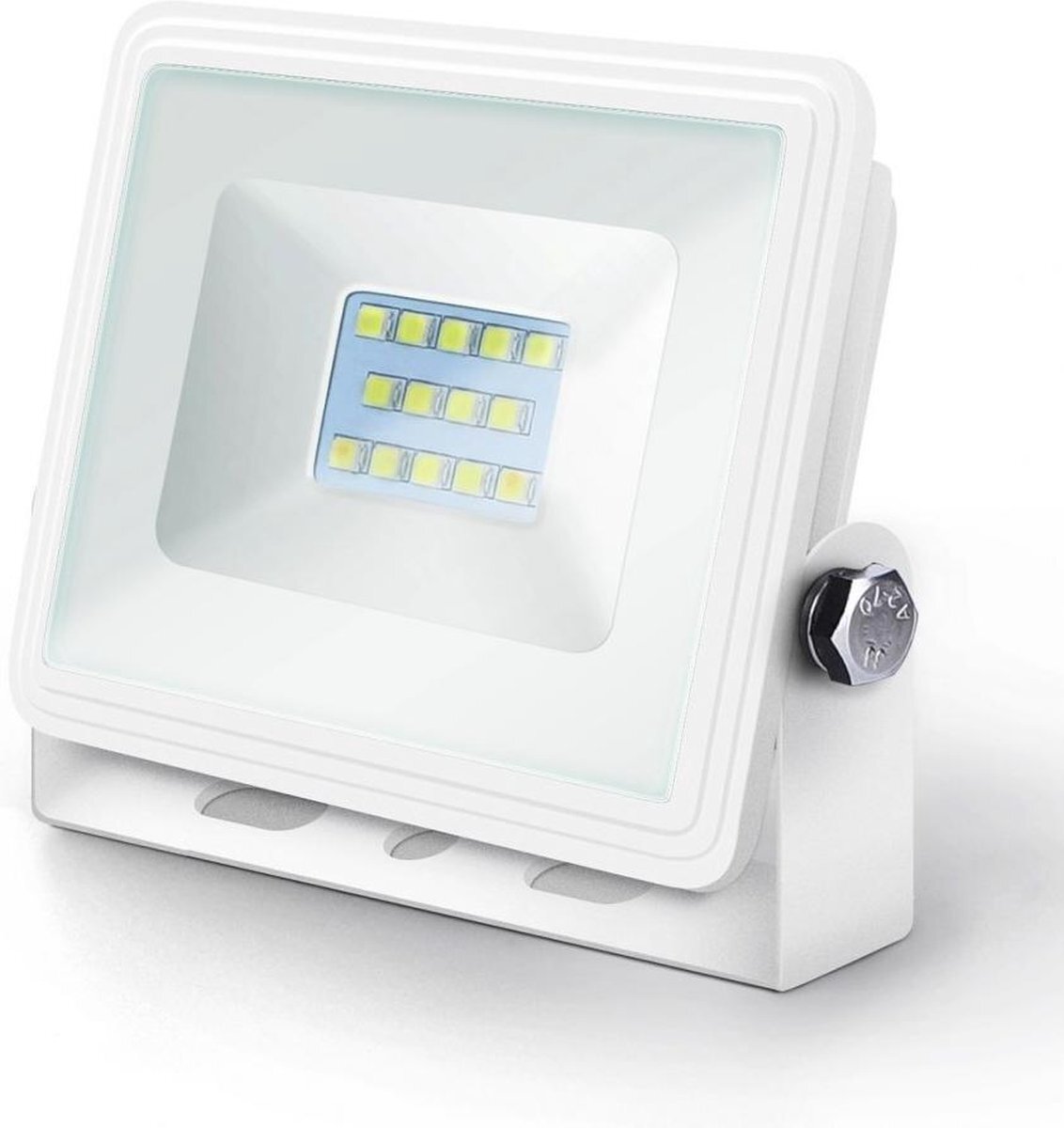 Aigostar Buitenlamp wit | LED 10W=90W halogeen schijnwerper | daglichtwit 6400K | waterdicht IP65