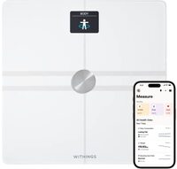 Withings Body Comp - Met WiFi verbonden weegschaal met volledige lichaamsanalyse (gewicht, lichaamsvet/spiervet/water) en cardiovasculaire tracking, personenweegschaal, tot 8 gebruikers, zwart