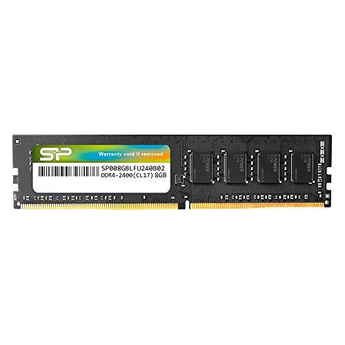 SP Silicon Power Silicon Power UDIMM-werkgeheugen, 8 GB DDR4-RAM-2400 MHz (PC4 19200), 288-polig, 1,2 V, CL17, niet-ECC, ongebufferd