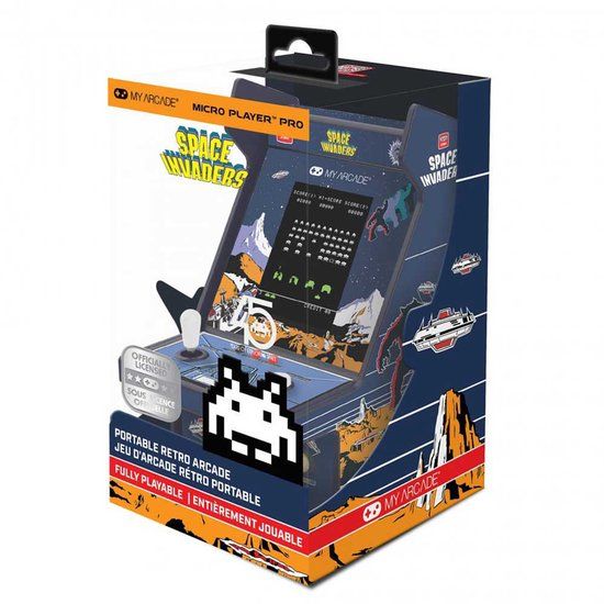 My Arcade Micro Player Pro Space Invaders Blauw