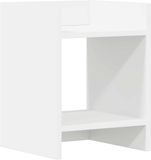 vidaXL Plantenstandaard Wit 30 x 30 x 40 cm Bewerkt Hout