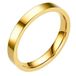 LGT JWLS LGT Jewels smalle stalen ring Goudkleurig 3mm-16mm