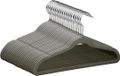 Merkloos cintres antidérapants en velours pour enfants - 32 pièces, gris