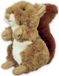 Inware Pluche Eekhoorn Knuffeldier - Rood/Bruin - Zittend - 17 cm