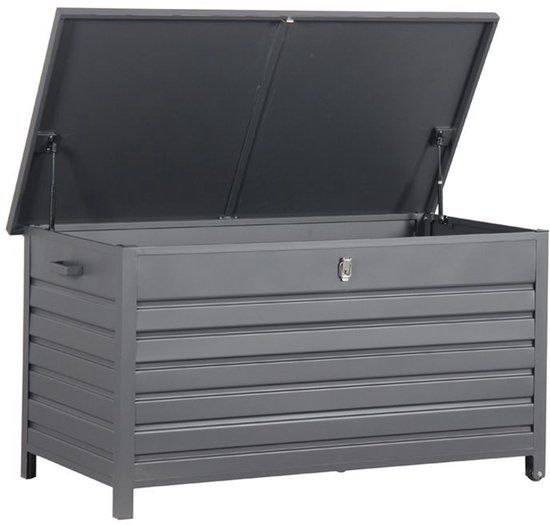 Garden Impressions Cambridge Kussenbox - Aluminium - 141x73 cm - Carbon Black