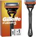 Gillette Fusion5 Rasoir pour hommes, 1 rasoir Gillette, 1 cartouche de recharge, avec Lubrastrip pour un rasage de près