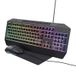 Trust GXT 791 Clavier et souris de jeu, Filaire, USB, QWERTY (Italie), Noir, RVB LED