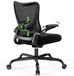 Fauteuil de bureau ergonomique avec accoudoirs 3D