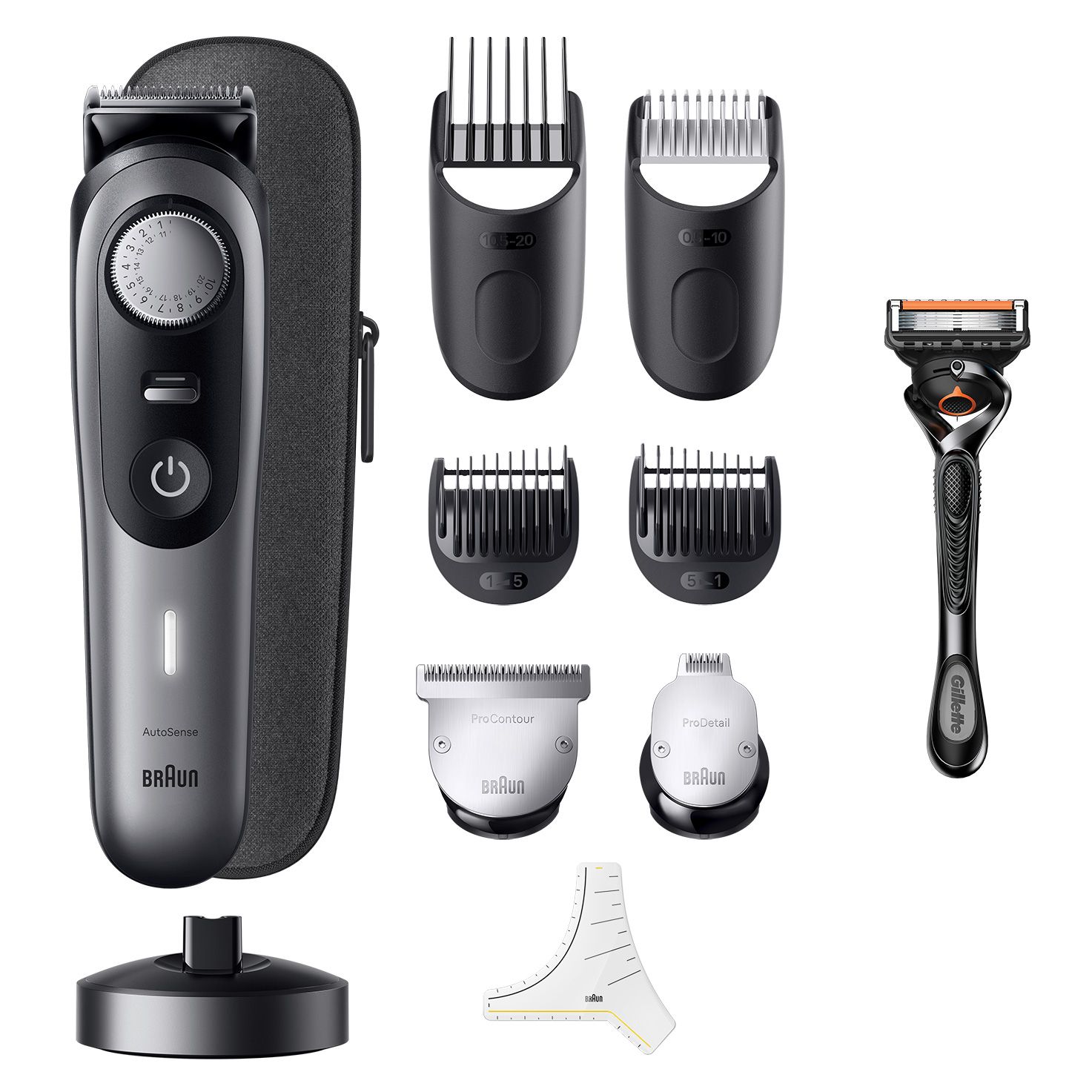 Braun Series 9 BT9420 - Baardtrimmer - 40 Lengtestanden - 180 min Gebruikstijd - Zwart/Grijs