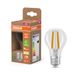 OSRAM Energy Class LED-lamp in klassieke gloeilampvorm, 3,8 W / 806 lm, EEK A, warm wit licht (2700 K), CRI 80, gemaakt van helder gekleurd loodvrij glas, E27 fitting, IP20, 60 mm DM, 6- pak