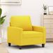 Maison Exclusive - Fauteuil, jaune clair, 60 cm, rembourré