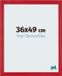 Your Decoration - Cadre photo 36x49 cm - MDF - Rouge - Mura